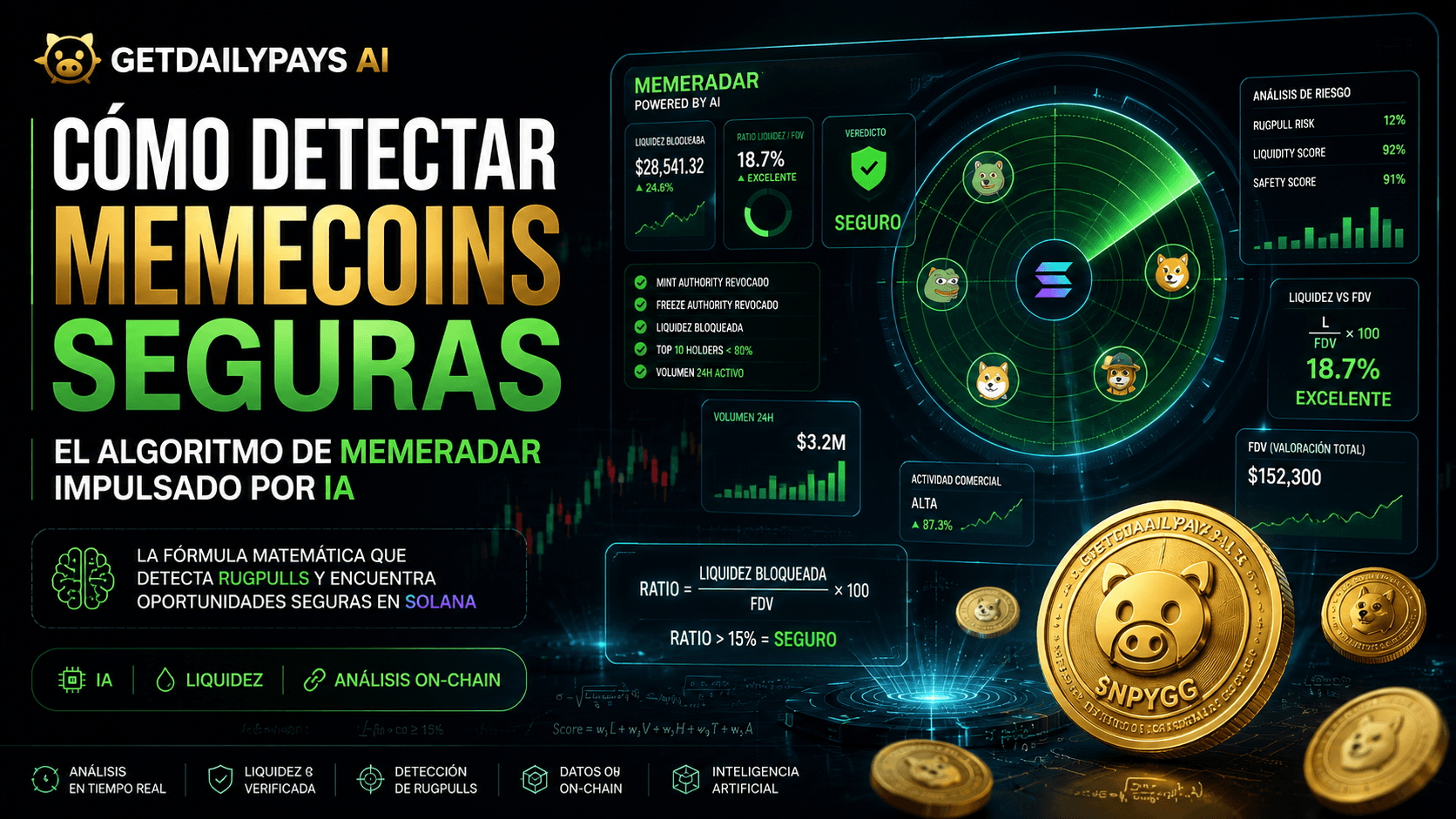 Cómo Detectar Memecoins Seguras: El Algoritmo de MemeRadar